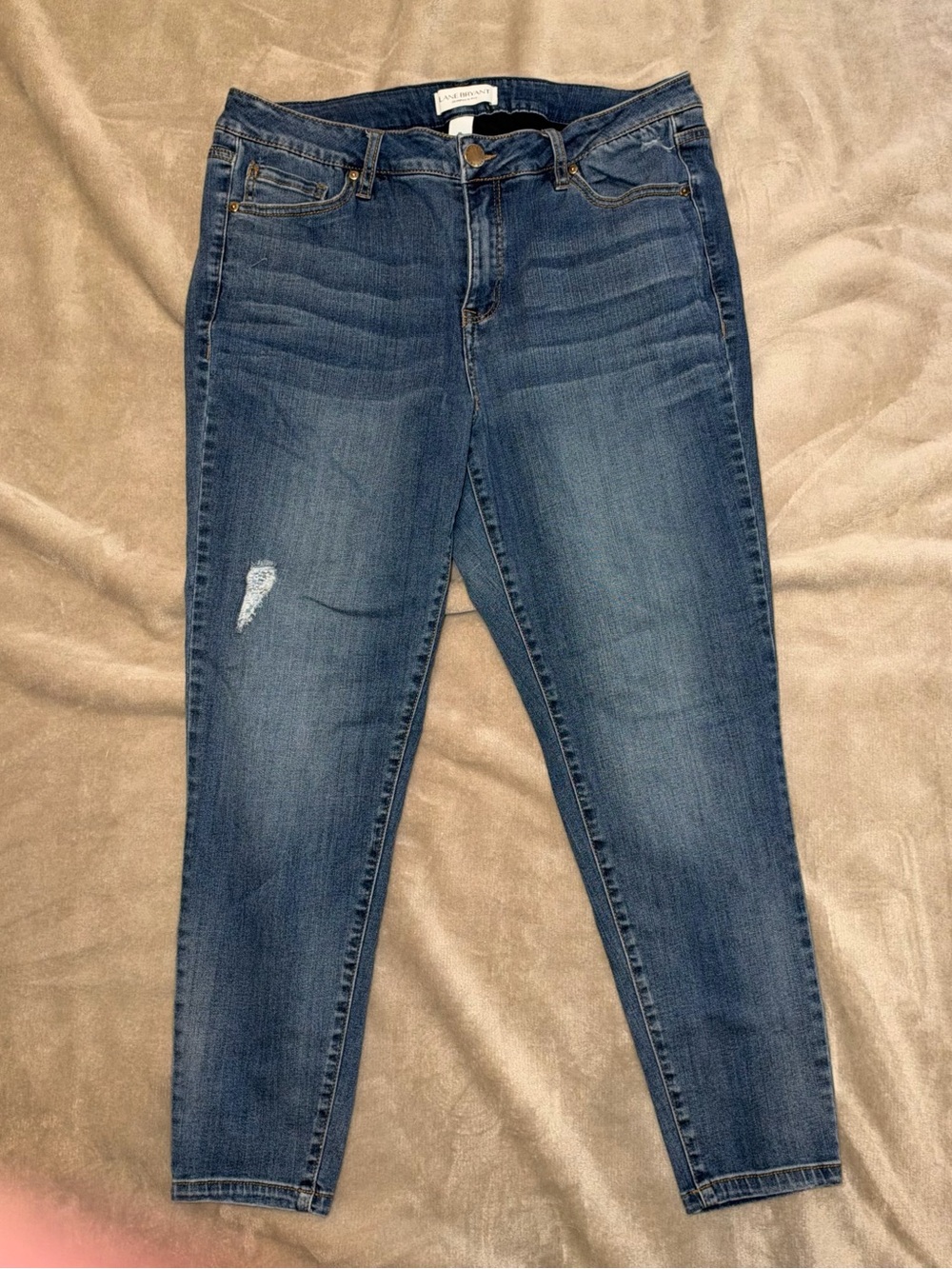 Lane Bryant Distressed Skinny Jeans Size 16